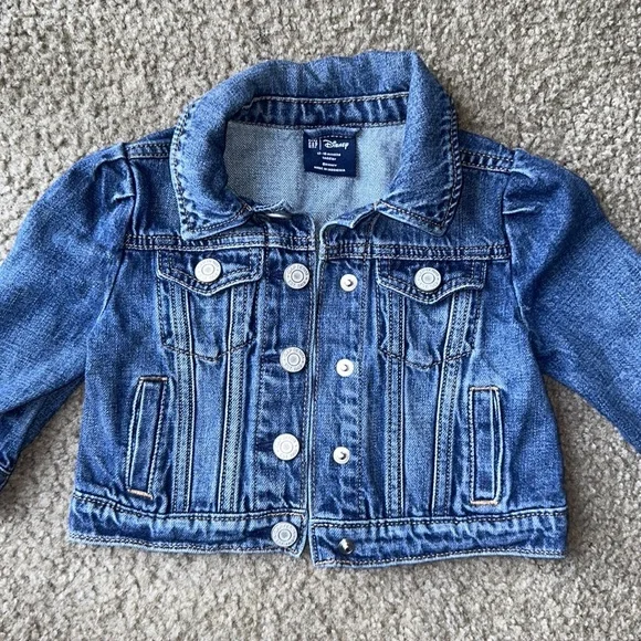 GAP Diney Blue Jean Jacket with Vintage Look - Picture 3 of 6